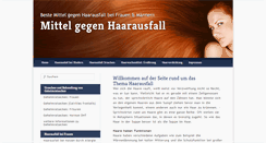 Desktop Screenshot of mittel-gegen-haarausfall.net