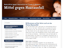 Tablet Screenshot of mittel-gegen-haarausfall.net